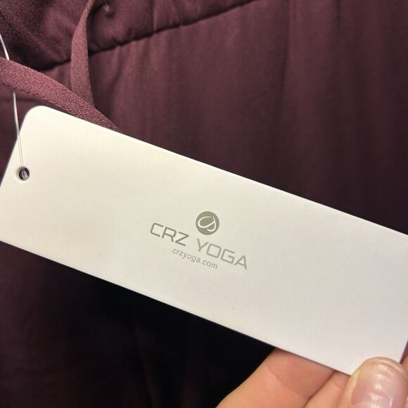 CRZ YOGA Women's Active Jogger Running Athletic Pant Maroon Size Large - Picture 2 of 10